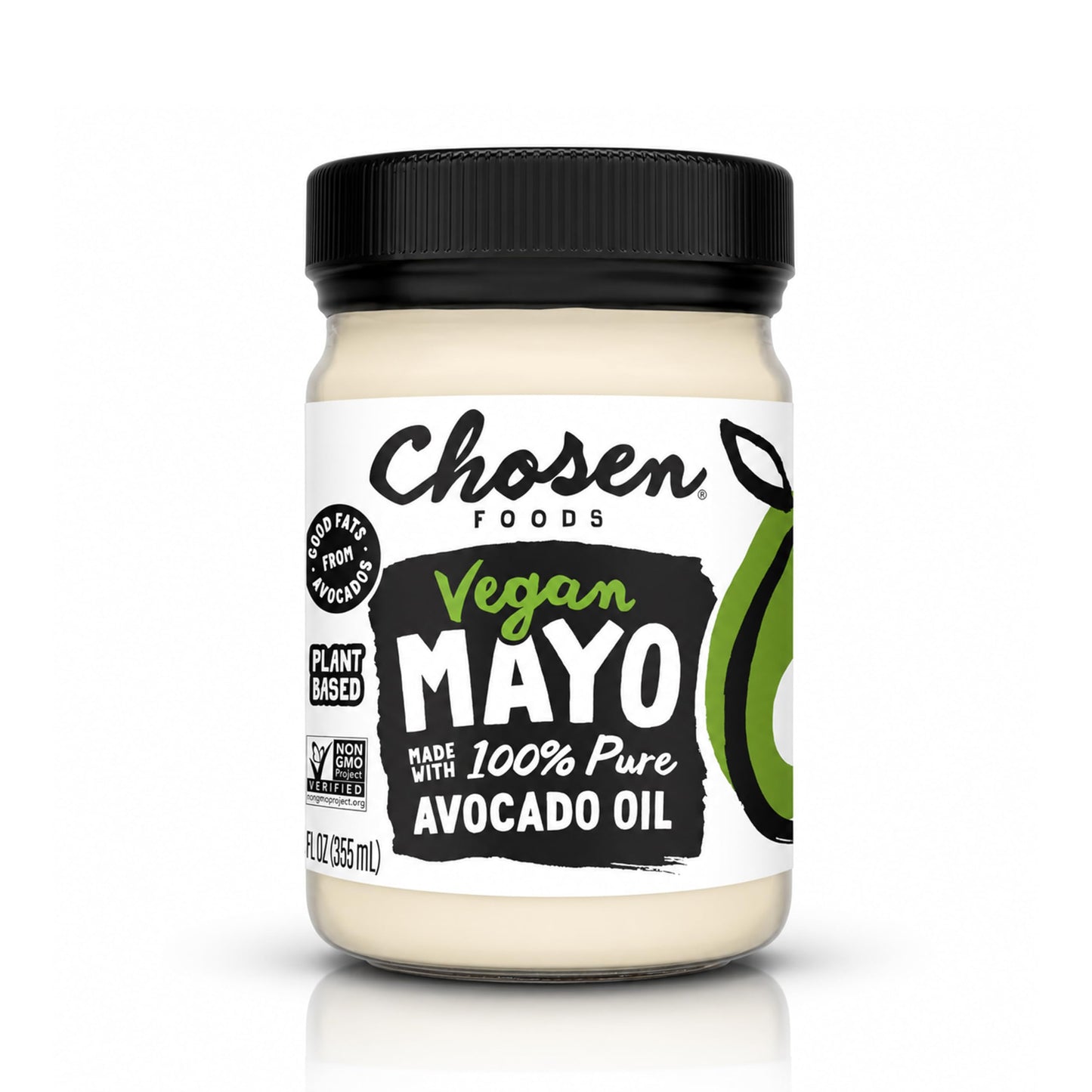 Chosen Foods Classic Vegan Avocado Oil-Based Mayonnaise, Gluten & Dairy Free, Low-Carb, Keto Diet Friendly, Mayo for Sandwiches, Dressings and Sauces