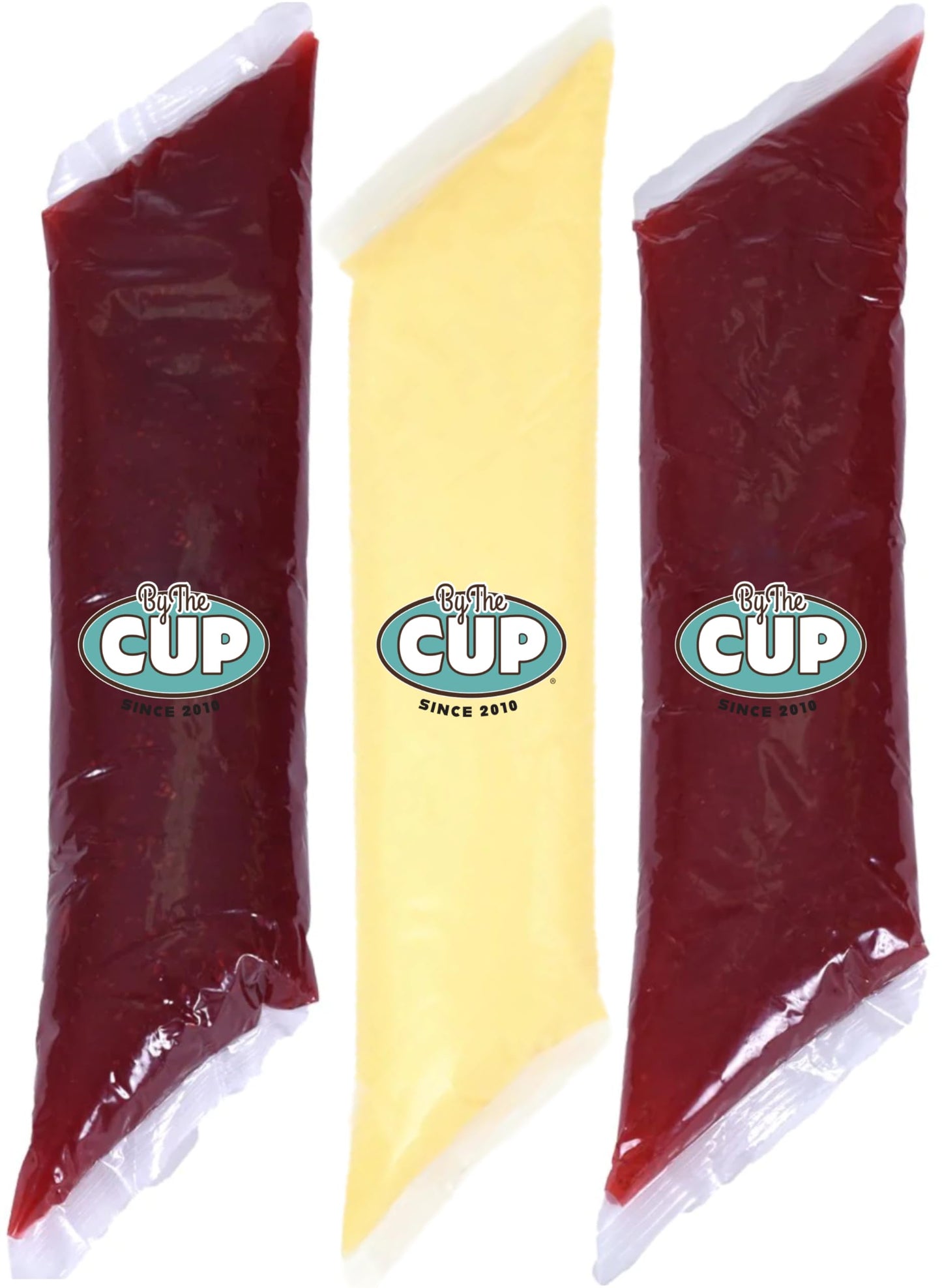 By The Cup Pie & Pastry Filling Variety 3 Pack - Raspberry, Bavarian and Strawberry - 3 Flavors, 2 Pound Bags