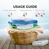Laundry Detergent Sheets lavender scent- Powerful Cold + Hot Water Clean | Gentle on Sensitive Skin | Plastic-Free & Travel-Friendly | Up to 60 Loads