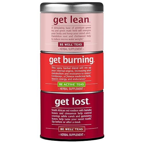 The Republic of Tea - Get Lost Stackable Tea Tin, 42 Tea Bags, Herbal Blend Teas, Gluten Free