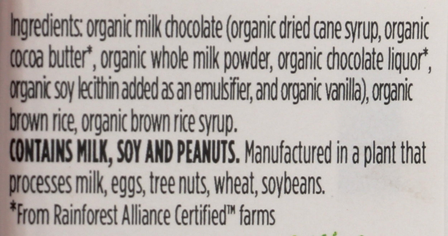 Moo Chocolate Organic Milk Chocolate Rice Crisps Bar, 0.7 OZ