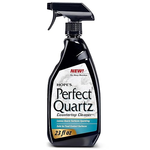 HOPE'S Perfect Quartz Countertop Cleaner, No Hazy Residue, Streak-Free, Safe on Food Contact Surfaces, Fragrance-Free, Sunscreen-Free, Counter Cleaner