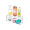 iDesign Recycled Plastic Narrow Laundry Room Organization Detergent Riser - 13.5” x 10” x 6”, Clear Bin