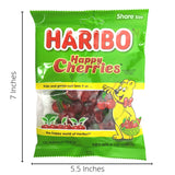 Haribo Happy Cherries Gummi Candy Share Size (2 Pack) and 2 Gosutoys Stickers