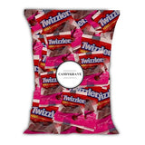 CandyKrave Twizzlers Cherry Flavored Nibs - 50 Pieces - Individually Wrapped Cherry Candy - Chewy & Delicious Candy for Birthdays, Easter, Christmas