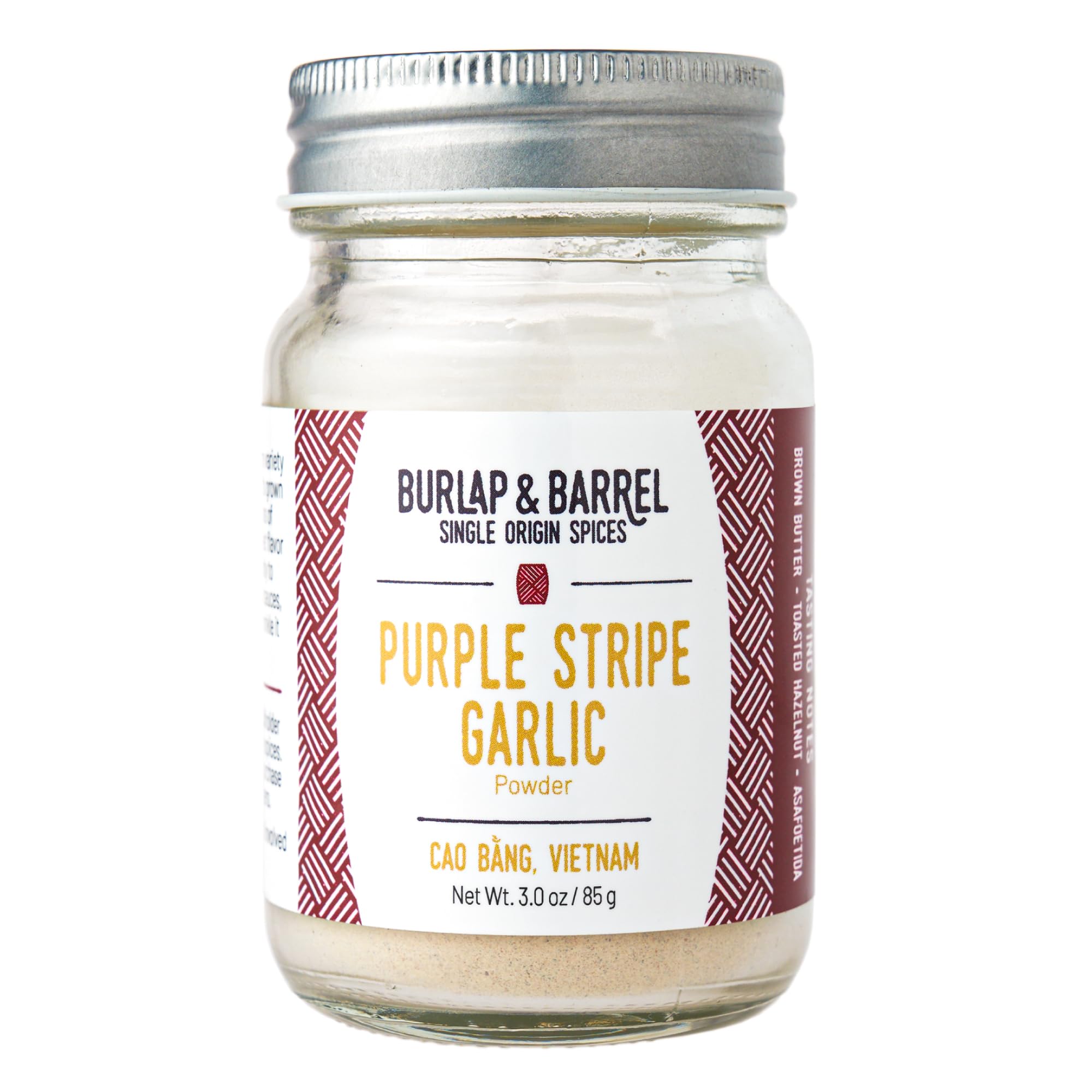 Burlap & Barrel Purple Stripe Garlic - Alternative to Fresh/Granulated Garlic- Savory Sweet Flavor to Tomato Sauces, Fried Chicken, Pizza - As Seen on