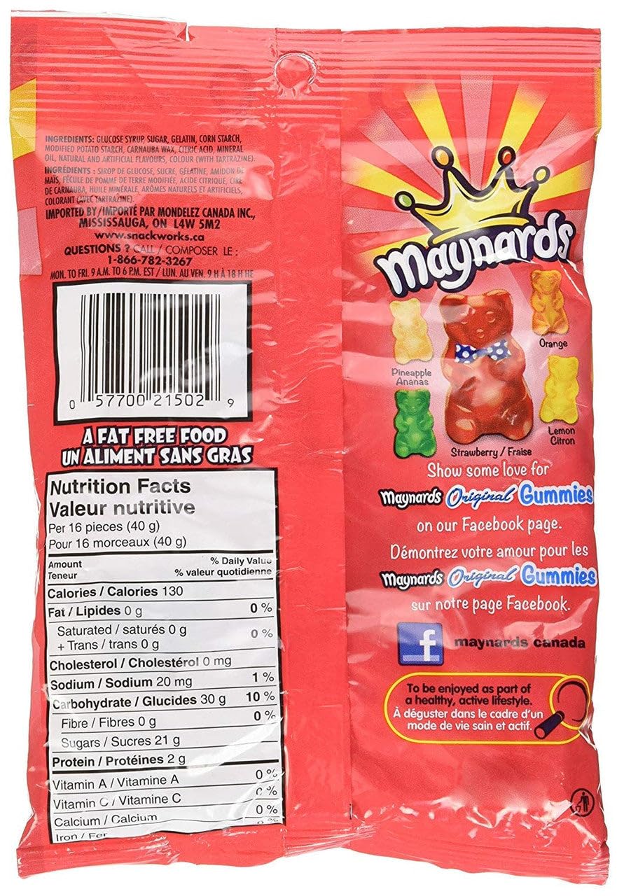 Maynards Original Gummies Candy, 170 Grams