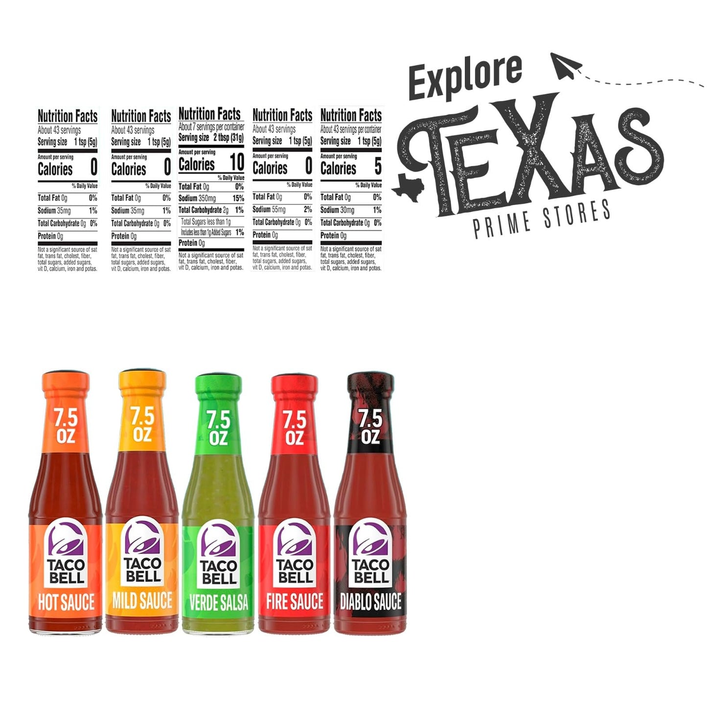 Taco Bell - Lavinia Essential Bundle: 12-Pack of Master Collection Sauce, 7.5 oz Glass Bottle + 1 Utility Prop.