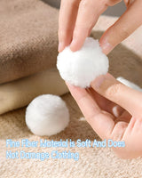 New Snowball-Shaped Laundry Pet Hair Remover, Reusable Eco-Friendly - Effectively Removes Fur/Lint/Dander, Gentle on Clothes, Protects Machine, Easy