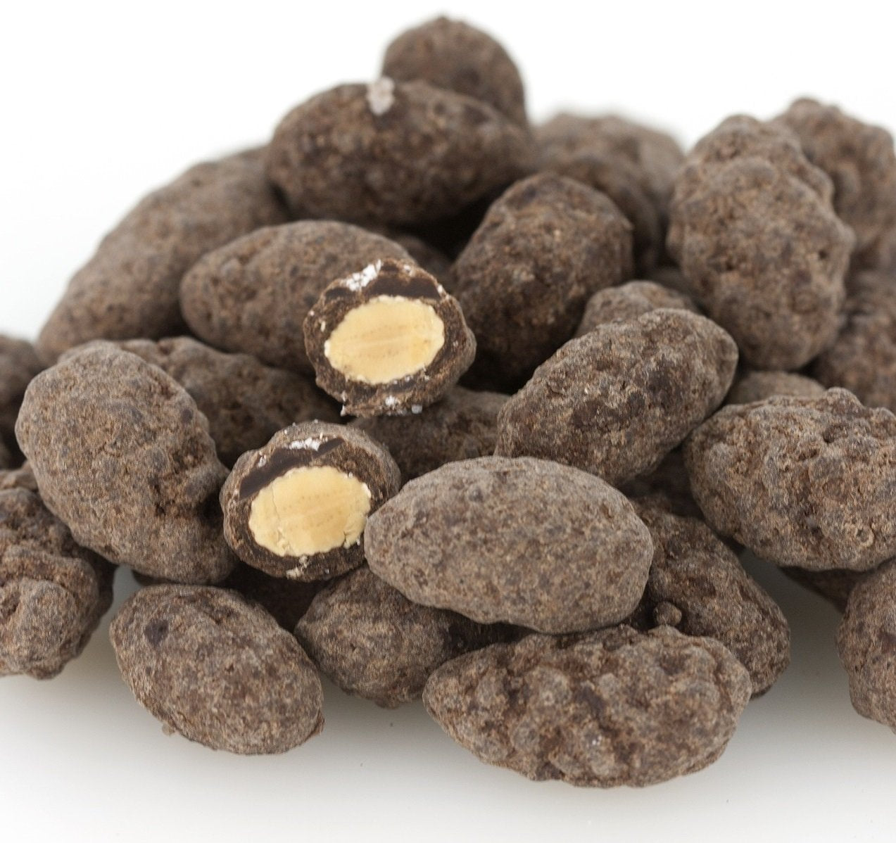 Dark Chocolate Turbinado & Sea Salt Almonds (1.25 Lb Tub)