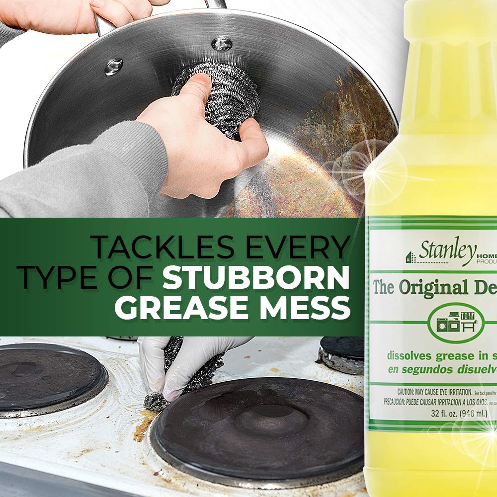 STANLEY HOME PRODUCTS Original Degreaser - Removes Stubborn Grease & Grime - Powerful Multipurpose Cleaning Solution for Home & Commercial Use (4
