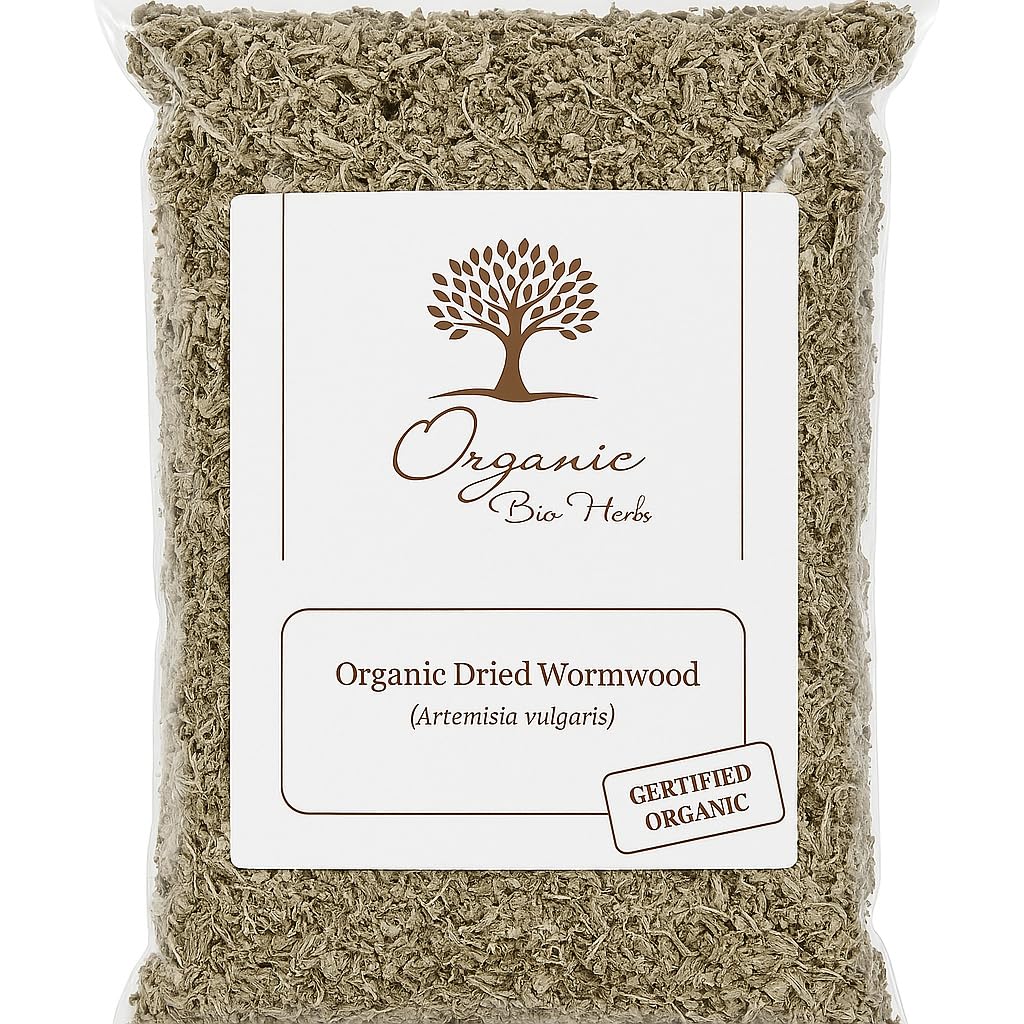 Organic Bio Herbs Premium Dried Wormwood (Artemisia vulgaris) | 100% Natural & Hand-Harvested | Ideal for Herbal Tea, Tinctures, & Infusions |