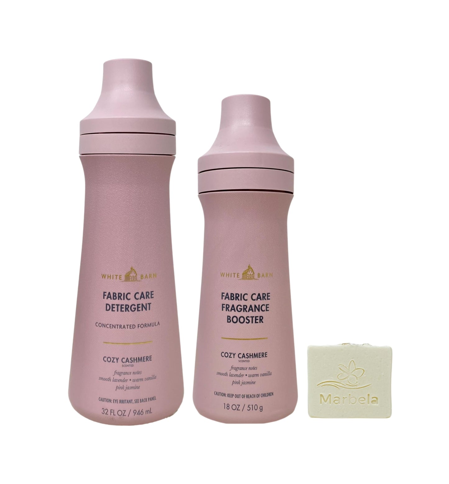 Bath & Body Works Cozy Cashmere Fabric Care Laundry Detergent and Fragrance Booster with a Natural Oats Bar Soap