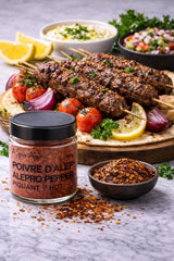 A Spice Affair’s Aleppo Pepper | Warm, Mildly Spicy & Fruity Middle Eastern Chili Flakes | All-Natural, Non-GMO, Filler-Free | Perfect for Meats