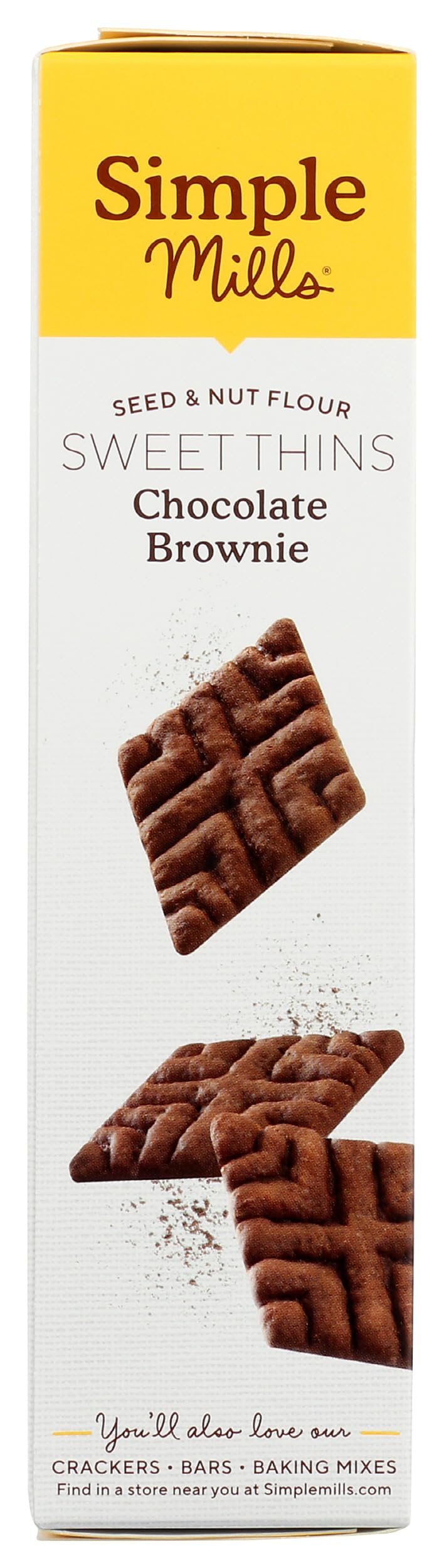 Simple Mills Chocolate Brownie Seed & Nut Flour Sweet Thins, Paleo Friendly & Delicious Sweet Thin Cookies, Good for Snacks, Nutrient Dense, 4.25 oz
