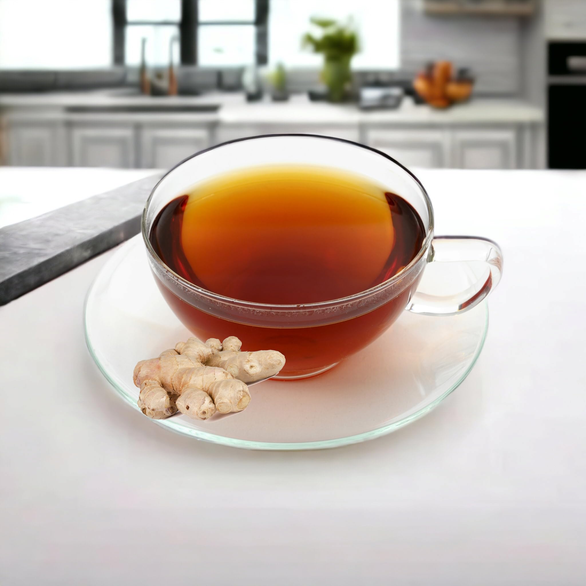AfroTea Prekese Aidan Fruit Tea With Lemon & Ginger Infusion 20 Corn Fiber Bags Originally From Ghana
