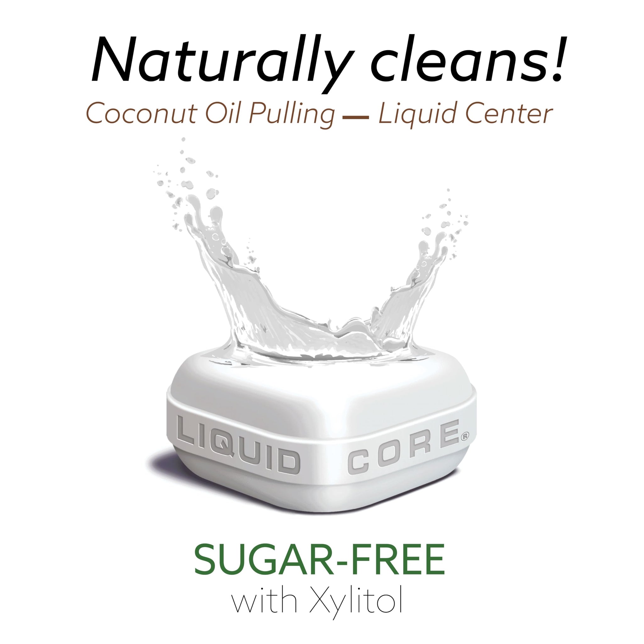 CocoGum - Mint Flavored chewing gum, Coconut Oil Pulling On the Go! Featuring a liquid center with MCT Oil that naturally whitens teeth, freshens