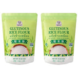 52USA Glutinous Rice Flour 32 Ounce (Basic), 2 Pound (Pack of 2), Rice Flour for Baking or Cooking, Product of THAILAND, All Natural White Rice Flour