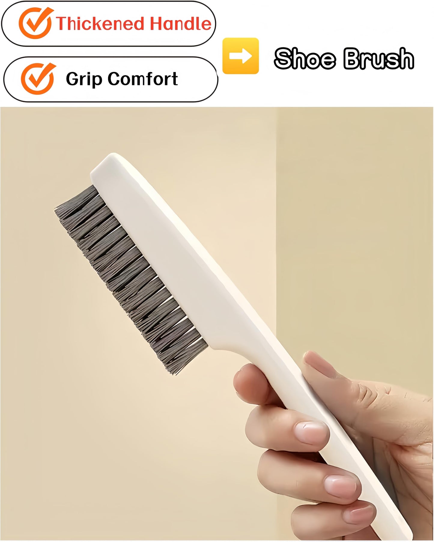 2 Pack Scrub Brush Laundry Cleaning Brush Soft Bristle Household Cleaning Brushes Carpet Brush Upholstery Brush Small Scrubbing Brush Stain Remover