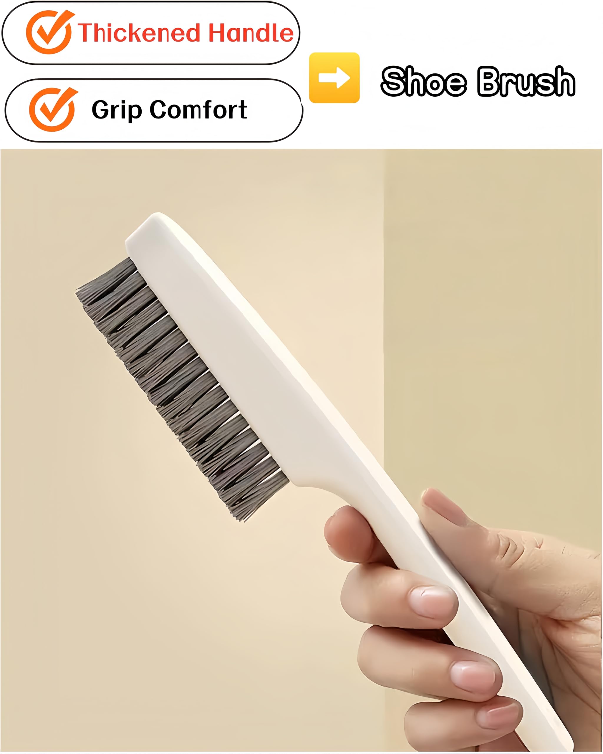 2 Pack Scrub Brush Laundry Cleaning Brush Soft Bristle Household Cleaning Brushes Carpet Brush Upholstery Brush Small Scrubbing Brush Stain Remover