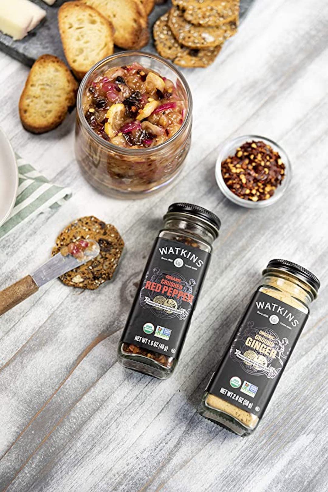 Watkins Gourmet Organic Spice Jar, Crushed Red Pepper, Non-GMO, Kosher, 1.6 Ounce Jar, 1-Pack