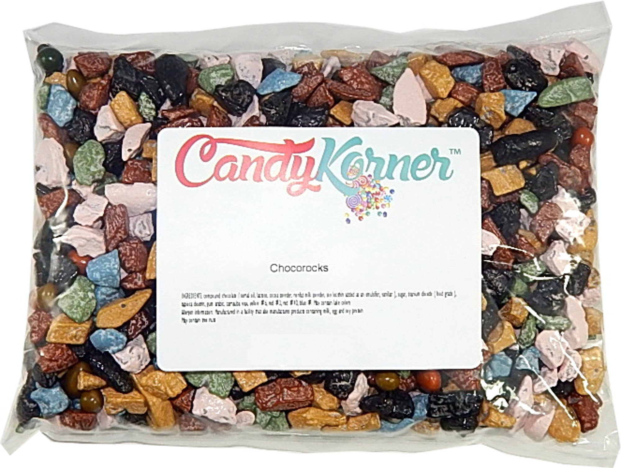 Chocorocks - Candy Coated Chocolate Shaped Rocks - 2 Pound ( 32 OZ )