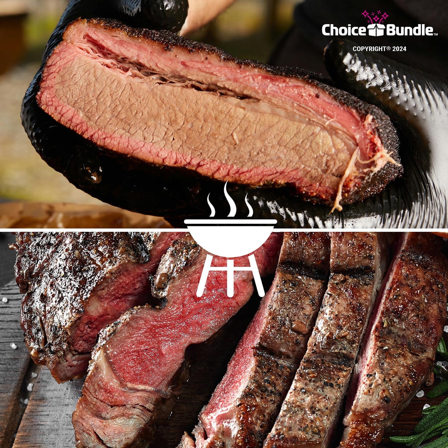 Killer Hogs Steak Rub & TX Texas Brisket Rub Premium BBQ Barbecue & Seasoning 4 pk Variety Choice Bundle (44 oz) + BBQ Guide & Keychain Bottle Opener