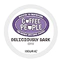Coffee People Deliciously Dark, Single-Serve Keurig K-Cup Pods, Dark Roast Coffee, 72 Count