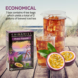 China Mist Iced Tea - Primo Passion Black Tea Infusion - Refreshing and Delicious - Each Tea Bag Yields 1/2 Gallon - 4 bags.