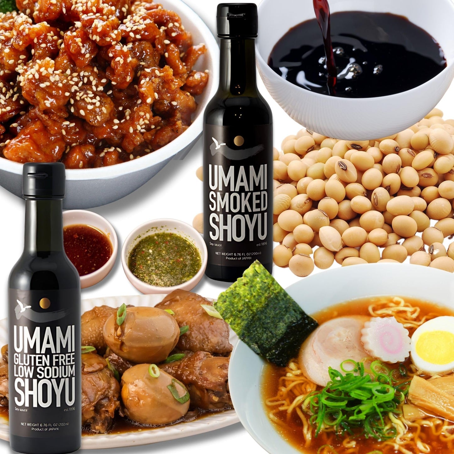 Umami Shoyu - Soy Sauce 6.76 fl oz (200ml) (Original Sweet) | Japanese Sweet Soy Sauce, Clean & Balanced Flavor, Versatile for Cooking & Dipping |