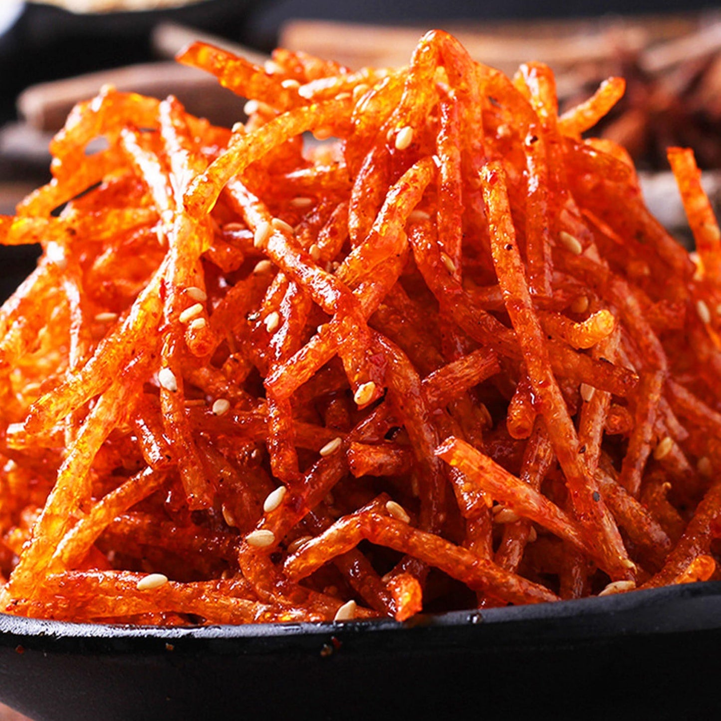 Spicy Strips,Latiao,4 Packs Chinese Spicy Sticks,Classic Piquancy Daily Party Latiao Delicious Snack-3.2Oz Per Pack