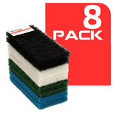 The Tile Doctor Multipurpose Scrub Pad Set - Ideal for Bathroom, Kitchen & Floor Cleaning - Non-Scratch Dish Sponge & Shower Scrubber - Perfect