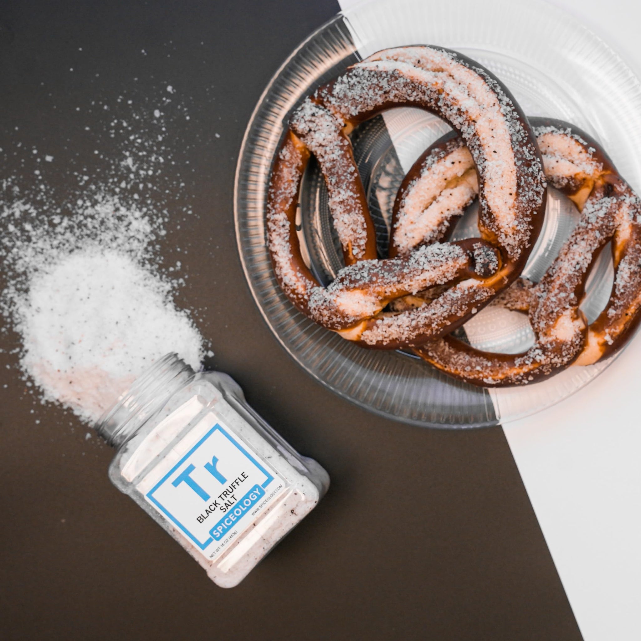 Spiceology - Black Truffle Salt - Fine Sea Salt Infused with Real Black Truffle - Gourmet Popcorn Salt, Seasoning for Butter, Pizza, Mashed Potatoes