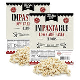 ThinSlim Foods Impastable Low Carb Pasta, Elbows 2pack | 8g Net Carbs | 36g Fiber | 55 Calories | Not Shirataki | No Soy | No Pea or Bean Flour | Real