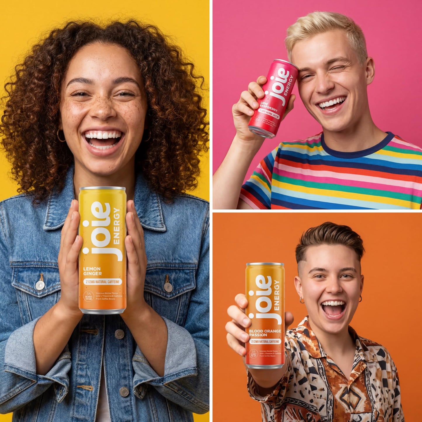 Joie Energy Drink (Blood Orange Passion, 12 Fl Oz (Pack of 12))