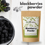 NutriCargo Blackberry Powder 2.2 lbs (1000g) - Made from Fresh Frozen Blackberries - Fine Fruit Powder for Smoothies, Baking, Flavoring & Culinary Use