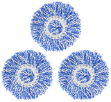 3 Pack Spin Mop Replacement Head for Hurrica, Mopnad, Casabel, Microfiber Spin Mop Refills
