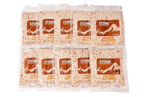 STONE LAVASH WHOLE WHEAT FLAT BREAD 10 packs of 6