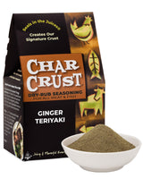 Char Crust Dry-Rub Seasonings Ginger Teriyaki | All-in-one seasonings | Perfect for Chicken, Shrimp, Salmon, Pork, and Wings | Signature Crust that
