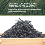 Oriarm Lapsang Souchong Unsmoked Black Tea from Wuyi Mountain- Chinese Loose Leaf Tea Zheng Shan Xiao Zhong without Smoke - 225g Ziplock Resealable