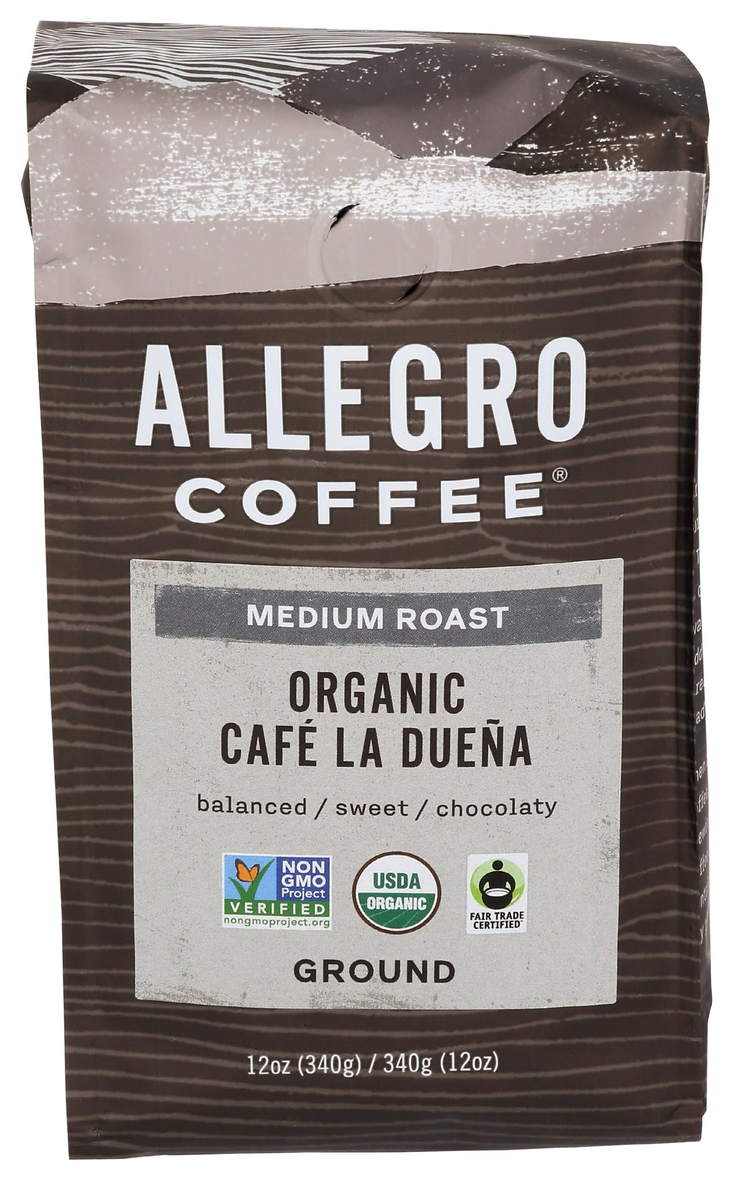 Allegro Coffee Organic Cafe La Duena Ground Coffee, 12 oz