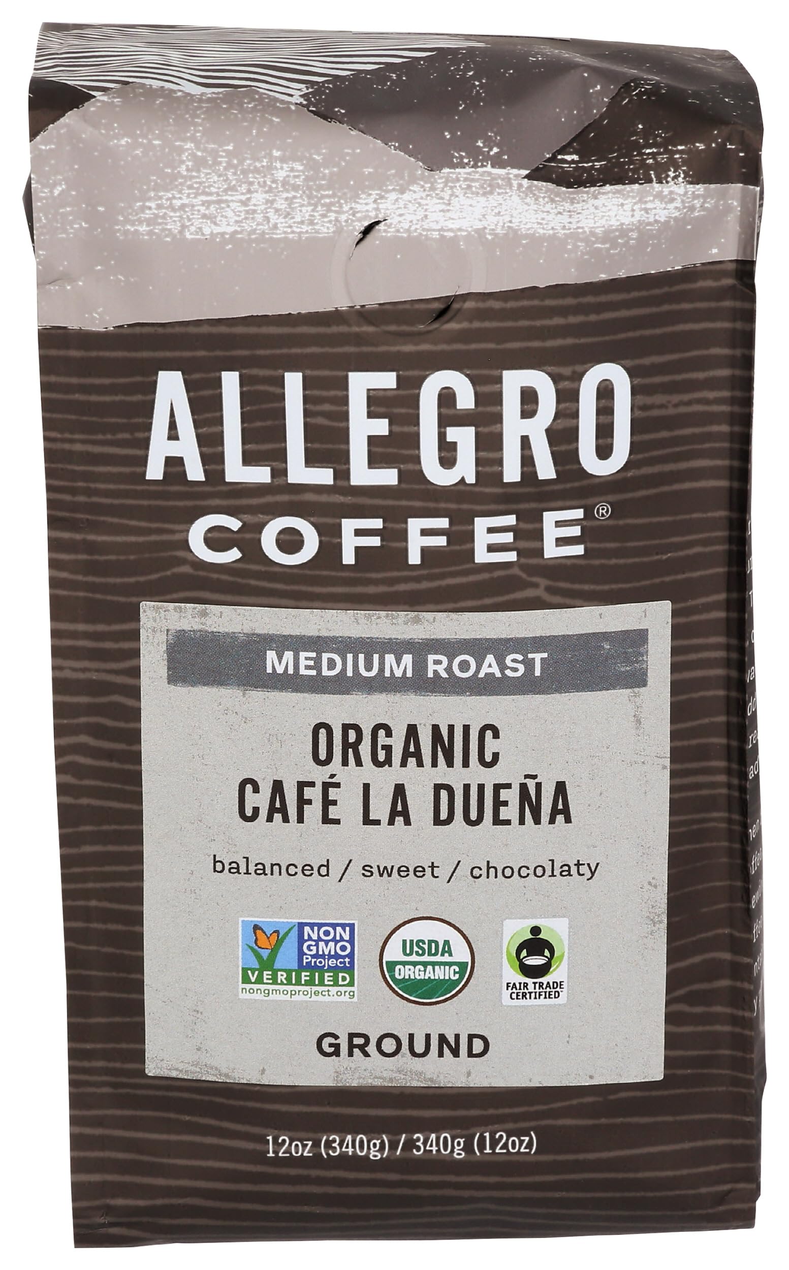Allegro Coffee Organic Cafe La Duena Ground Coffee, 12 oz
