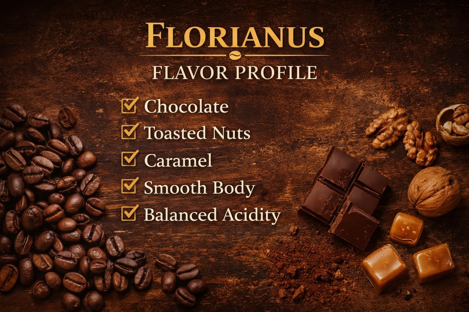 FLORIANUS Peruvian Coffee - Medium Roast Espresso Grind - 100% Arabica - 17.64 oz (500g) - Fine Ground for Espresso Machines