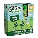 GoGo Squeez appleapple, Applesauce on the Go, 3.2-oz. Pouches, Count of 48
