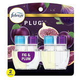 Febreze Odor-Fighting Fade Defy Plug Air Freshener Refill - Fig & Plum - 1.74 fl oz/2pk