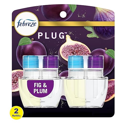 Febreze Odor-Fighting Fade Defy Plug Air Freshener Refill - Fig & Plum - 1.74 fl oz/2pk