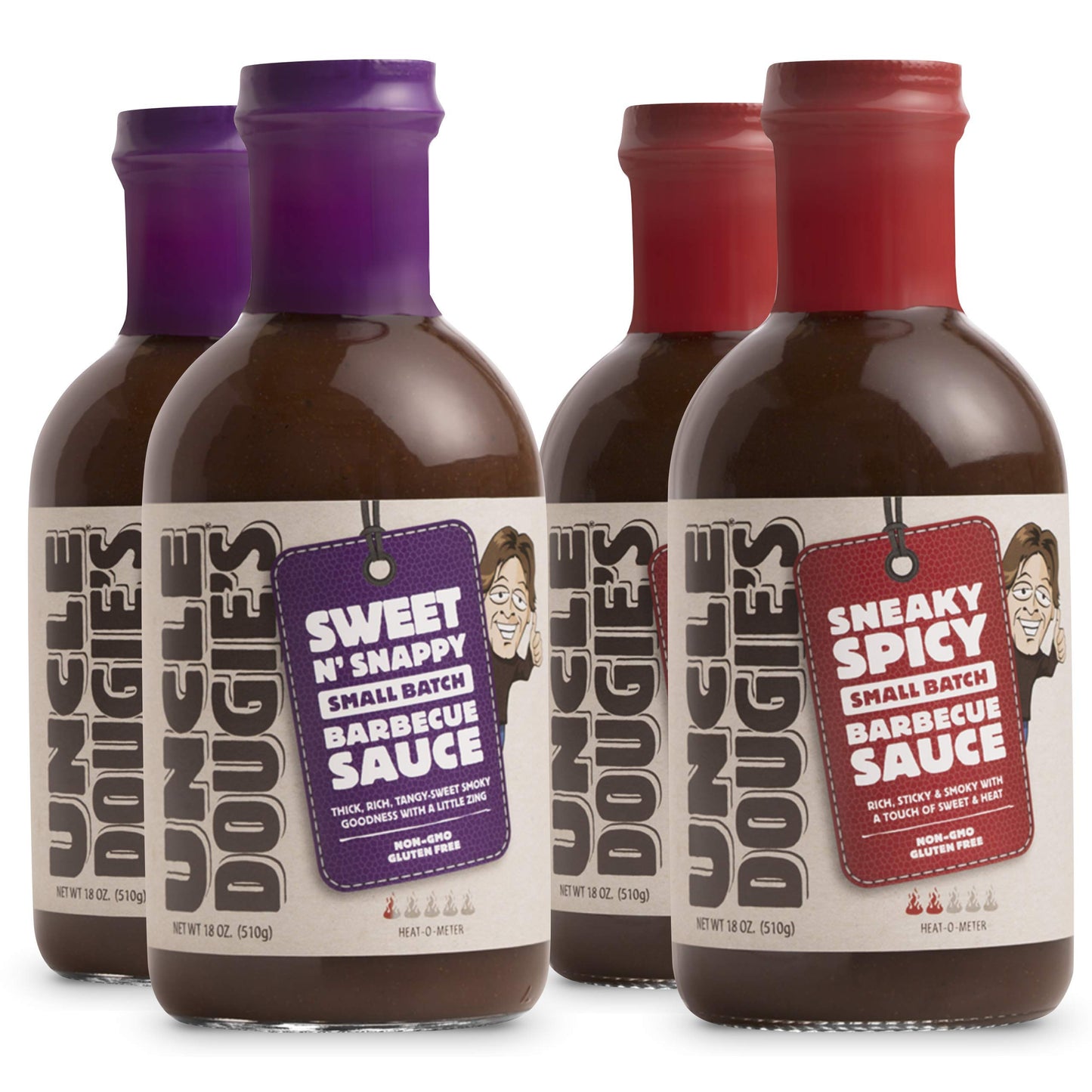 Uncle Dougie's BBQ Sampler Pack - Pack of 4