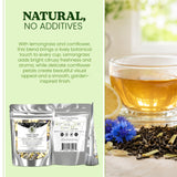 Nelson's Tea Lemon Cream Earl Grey Black Loose Leaf Tea w/Lemongrass, Cornflower & Natural Flavoring - 0.4oz Black Blend - Zesty & Creamy, Refreshing