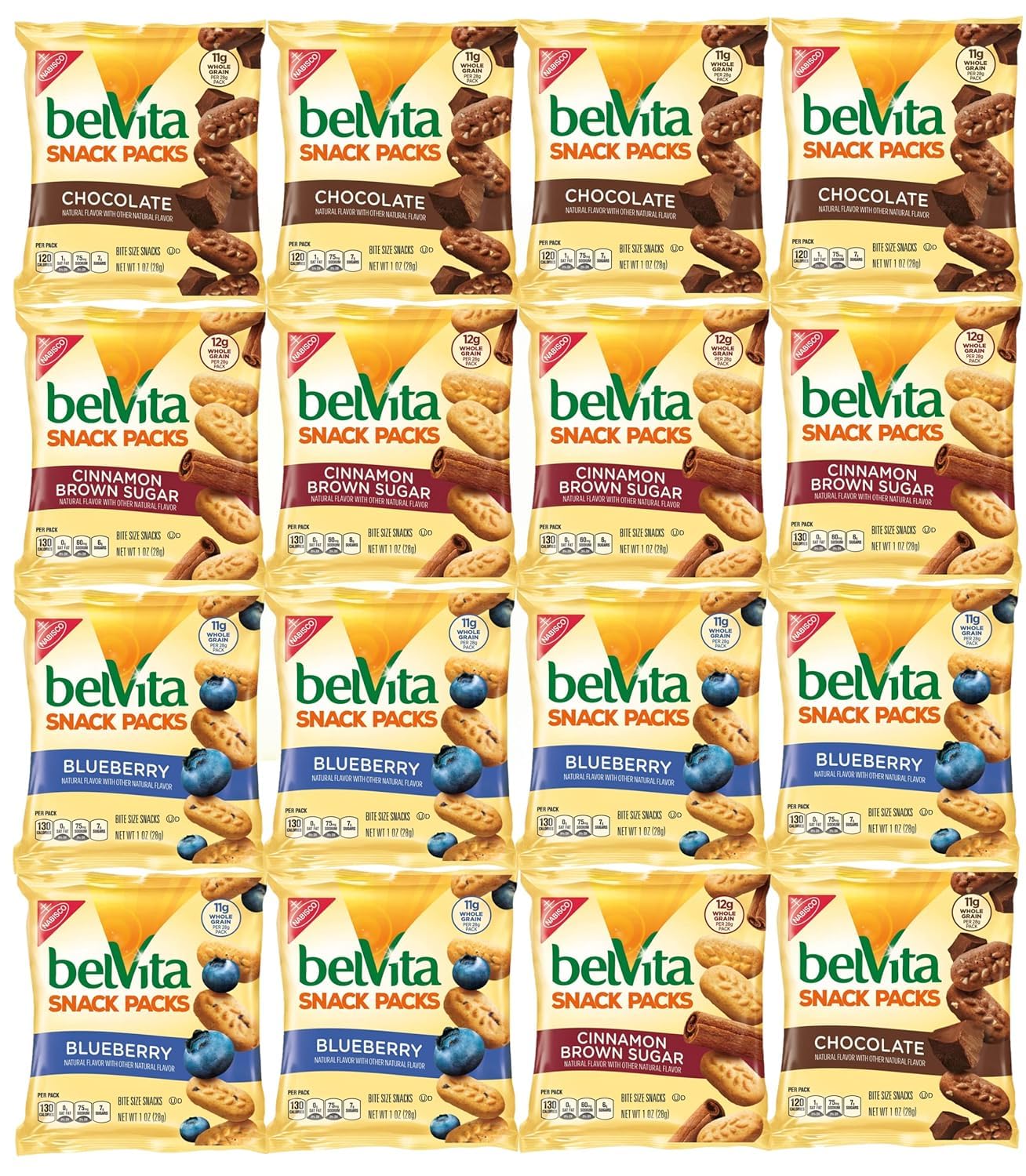 Breakfast Biscuits Bite-Size, Variety, 1 oz snack packs BelVita- (40 Count)| Bonus Mystery Snack By MAJUU CONNECT INCLUDED.