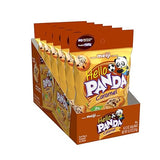 Meiji Hello Panda Cookies, Caramel Crème Filled - 2.2 oz, Pack of 6 - Bite Sized Cookies with Fun Panda Sports